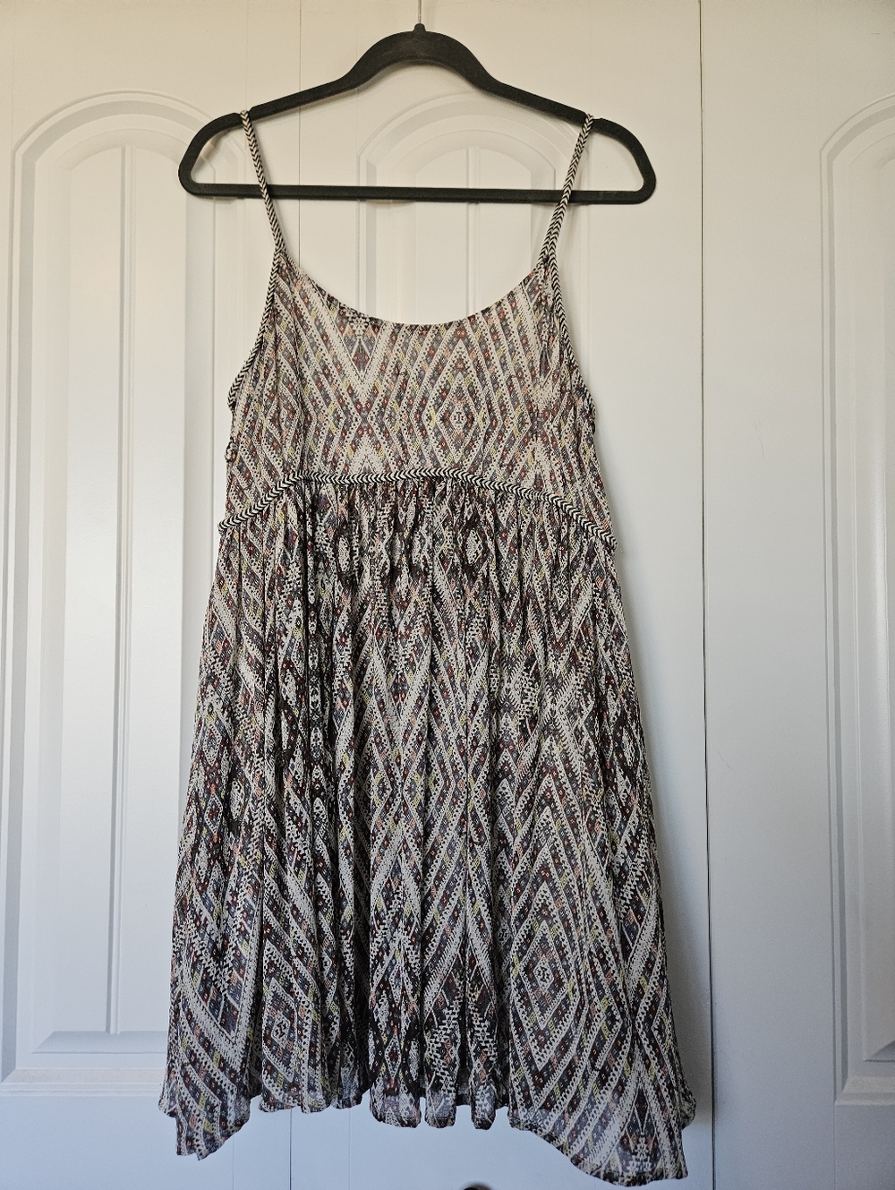 Free People Periscopes in the Sky Diamond Babydoll Sundress Size Small